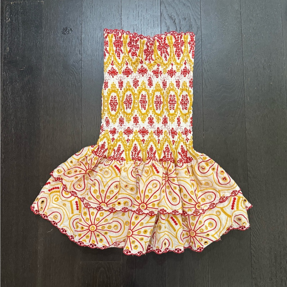 Floral strapless preppy  vintage dress cutest one out there